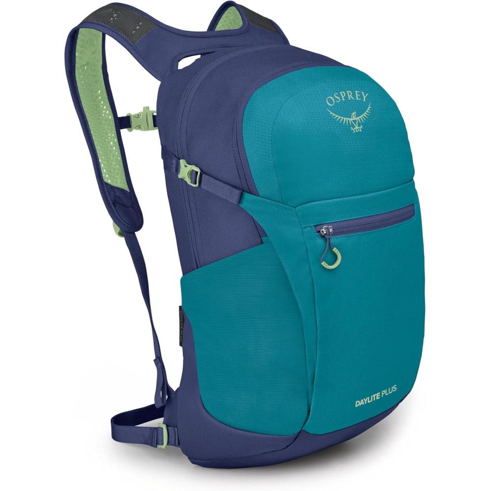 imageOsprey Daylite Plus Commuter Backpack  Everyday Pack with Laptop Sleeve Bottle Pockets and Extra Storage Iris PinkBlue SpikemossAlkaline
