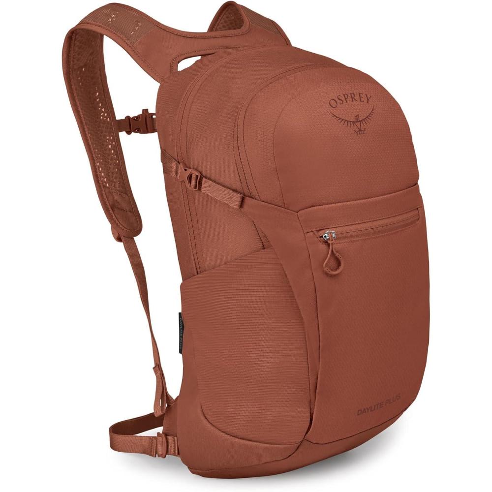 imageOsprey Daylite Plus Commuter Backpack  Everyday Pack with Laptop Sleeve Bottle Pockets and Extra Storage Iris PinkPorcelain Orange