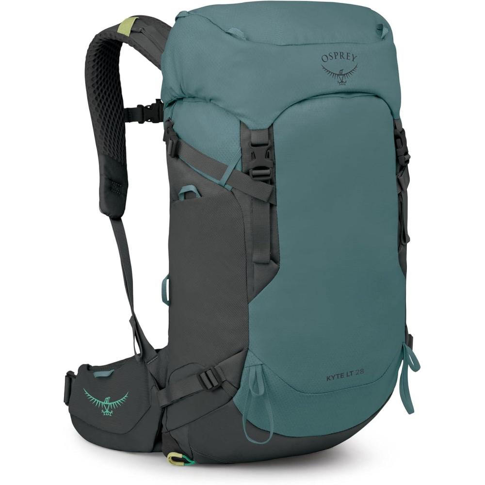 imageOsprey Kyte LT 45L Womens Backpacking Backpack  Lightweight Hiking amp Camping Bag with Waterproof Raincover Graphite PurpleCascade Blue