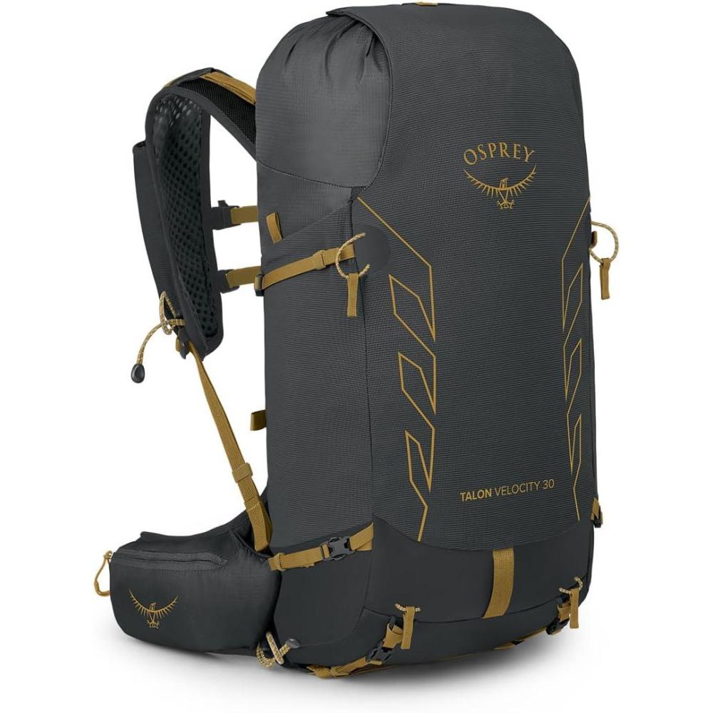 imageOsprey Talon Velocity 30L Mens Hiking Backpack Dark CharcoalTumbleweed LXLDark CharcoalTumbleweed Yellow