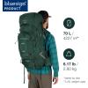 Osprey Aether Plus 70L Men’s Backpacking Backpack, Axo Green, L/XL(Eclipse Grey)