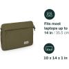 Osprey Arcane 16 Inch Laptop Sleeve – Compatible Protective Case with Zipper, Handles, and Extra Pockets, Black(Moss Green Heather)