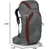 Osprey Eja 38 Women’s Ultralight Backpacking Backpack(Cloud Grey)