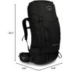 Osprey Kestrel 68L Men’s Backpacking Backpack, Bonsai Green, S/M(Black)