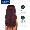 Osprey Kyte 58L Women’s Backpacking Backpack – Hiking & Camping Bag with Waterproof Raincover, Rocky Brook Green, Medium/Large(Elderberry Purple)