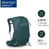 Osprey Manta 34L Men’s Hiking Backpack with Hydraulics Reservoir – Hydration Pack with Water Bladder(Torrent Blue)