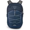 Osprey Quasar Commuter Backpack – Slim Everyday Bag with Laptop Sleeve & Bottle Pockets for Work & Schoo, Phantom Grey Heather(Atlas Blue)