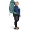 Osprey Viva 65L Women’s Backpacking Backpack, Succulent Green, Extended Fit(Tunnel Vision Grey)