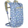 Osprey Daylite Cinch Backpack – Lightweight Travel Bag for Hikes, Festivals, and Everyday, Fuzzy Window Print/Torrent Blue(Daisy Print Sevres Blue)