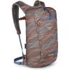 Osprey Daylite Cinch Backpack – Lightweight Travel Bag for Hikes, Festivals, and Everyday, Fuzzy Window Print/Torrent Blue(Smoky Desert Print/Magma Brown)