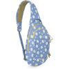 Osprey Daylite Shoulder Sling Bag – Compact Crossbody Backpack for Everyday Carry, Festivals, and Lightweight Travel(Daisy Print-sevres Blue)
