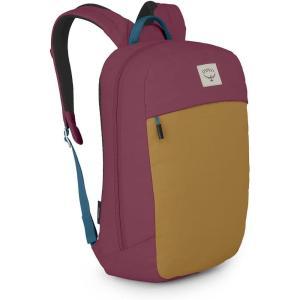 Osprey Arcane Large Day Commuter Backpack – Everyday Bag with Laptop Sleeve & Bottle Pocket, Moss Green Heather(Allium Red/Brindle Brown)