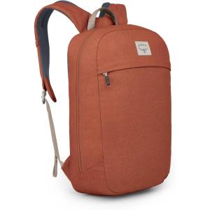 Osprey Arcane Large Day Commuter Backpack – Everyday Bag with Laptop Sleeve & Bottle Pocket, Moss Green Heather(Porcelain Orange Heather)