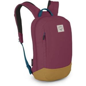 Osprey Arcane Small Day Commuter Backpack – Lightweight Everyday Bag with Laptop Sleeve, Nirvana Blue Heather(Allium Red/Brindle Brown3)