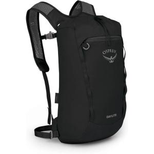 Osprey Daylite Cinch Backpack – Lightweight Travel Bag for Hikes, Festivals, and Everyday, Fuzzy Window Print/Torrent Blue(Black)