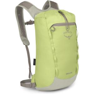 Osprey Daylite Cinch Backpack – Lightweight Travel Bag for Hikes, Festivals, and Everyday, Fuzzy Window Print/Torrent Blue(Glow Dew Multi)
