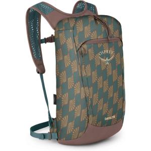 Osprey Daylite Cinch Backpack – Lightweight Travel Bag for Hikes, Festivals, and Everyday, Fuzzy Window Print/Torrent Blue(Kazuma Print/Magma Brown)