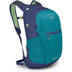 Osprey Daylite Plus Commuter Backpack – Everyday Pack with Laptop Sleeve, Bottle Pockets, and Extra Storage, Iris Pink(Blue Spikemoss/Alkaline)