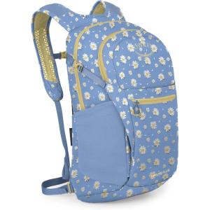 Osprey Daylite Plus Commuter Backpack – Everyday Pack with Laptop Sleeve, Bottle Pockets, and Extra Storage, Iris Pink(Daisy Print-sevres Blue)