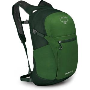 Osprey Daylite Plus Commuter Backpack – Everyday Pack with Laptop Sleeve, Bottle Pockets, and Extra Storage, Iris Pink(Green Belt/Green Canopy)