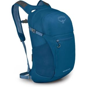 Osprey Daylite Plus Commuter Backpack – Everyday Pack with Laptop Sleeve, Bottle Pockets, and Extra Storage, Iris Pink(Night Shift Blue)