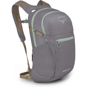 Osprey Daylite Plus Commuter Backpack – Everyday Pack with Laptop Sleeve, Bottle Pockets, and Extra Storage, Iris Pink(Soundwave Grey/Latte Brown)