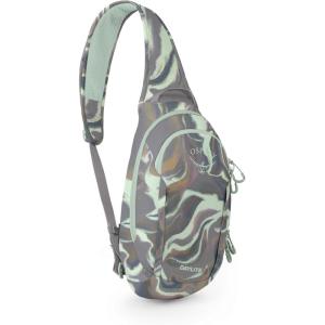 Osprey Daylite Shoulder Sling Bag – Compact Crossbody Backpack for Everyday Carry, Festivals, and Lightweight Travel(Euphoria Flowing Print/Soundwave Grey)