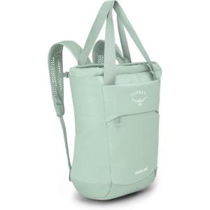 Osprey Daylite Tote Pack – Shoulder or Backpack Carry with Laptop Sleeve, Iris Pink(Frosty Mint)