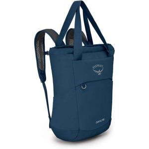 Osprey Daylite Tote Pack – Shoulder or Backpack Carry with Laptop Sleeve, Iris Pink(Wave Blue)