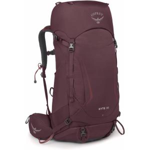 Osprey Kyte 38L Women’s Backpacking Backpack, Serenity Blue – Hiking & Camping Bag with Waterproof Raincover, Medium/Large(Elderberry Purple)