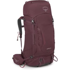 Osprey Kyte 58L Women’s Backpacking Backpack – Hiking & Camping Bag with Waterproof Raincover, Rocky Brook Green, Medium/Large(Elderberry Purple)