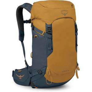 Osprey Kyte LT 45L Women’s Backpacking Backpack – Lightweight Hiking & Camping Bag with Waterproof Raincover, Graphite Purple(Barley Brown)