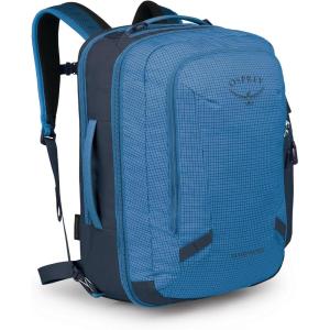 Osprey Transporter 36L Travel Pack – Carry On Backpack with Laptop Sleeve – High Storage Weekender Bag – Mystery White(Blue Flame/Nocturnal Blue)