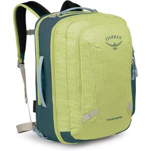 Osprey Transporter 36L Travel Pack – Carry On Backpack with Laptop Sleeve – High Storage Weekender Bag – Mystery White(Glow Dew-torrent Blue)