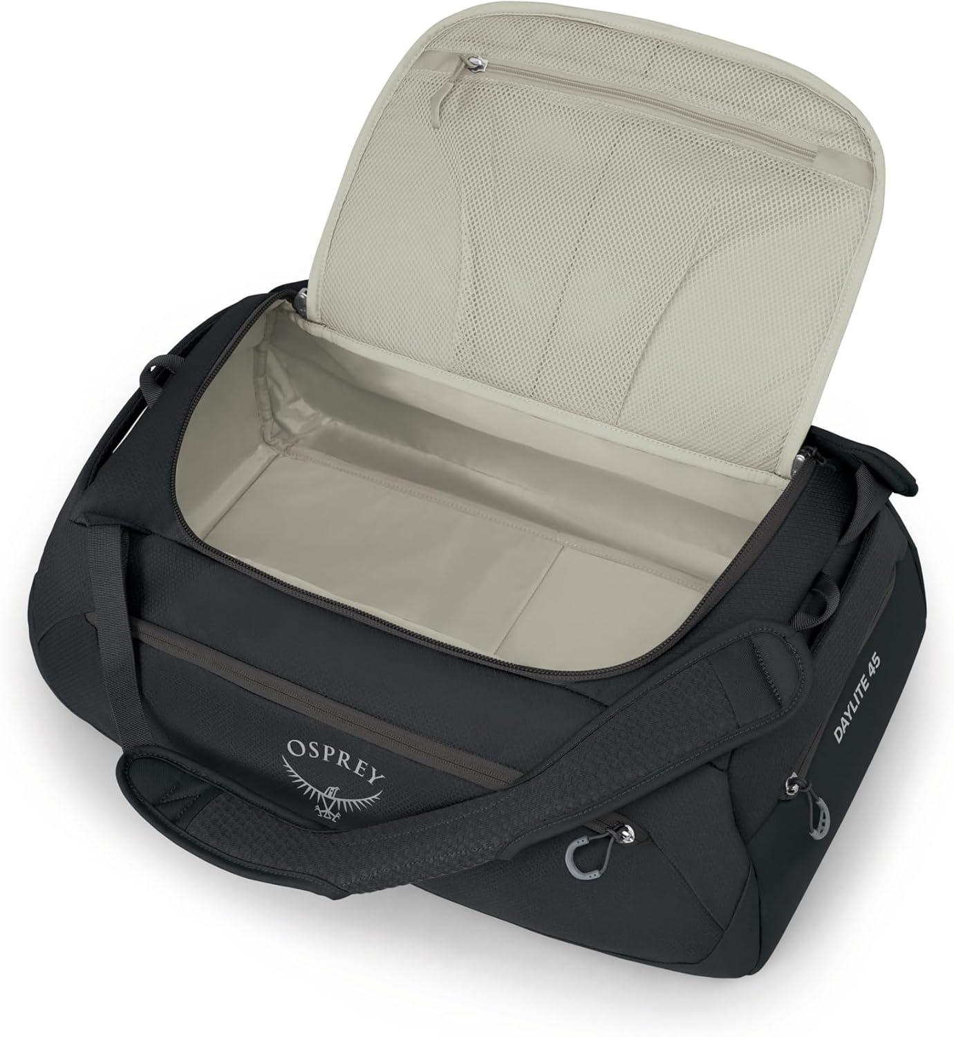 imageOsprey Daylite 45L Duffel Backpack Convertible Everyday Duffel Bag for Gym Commute and Travel Black