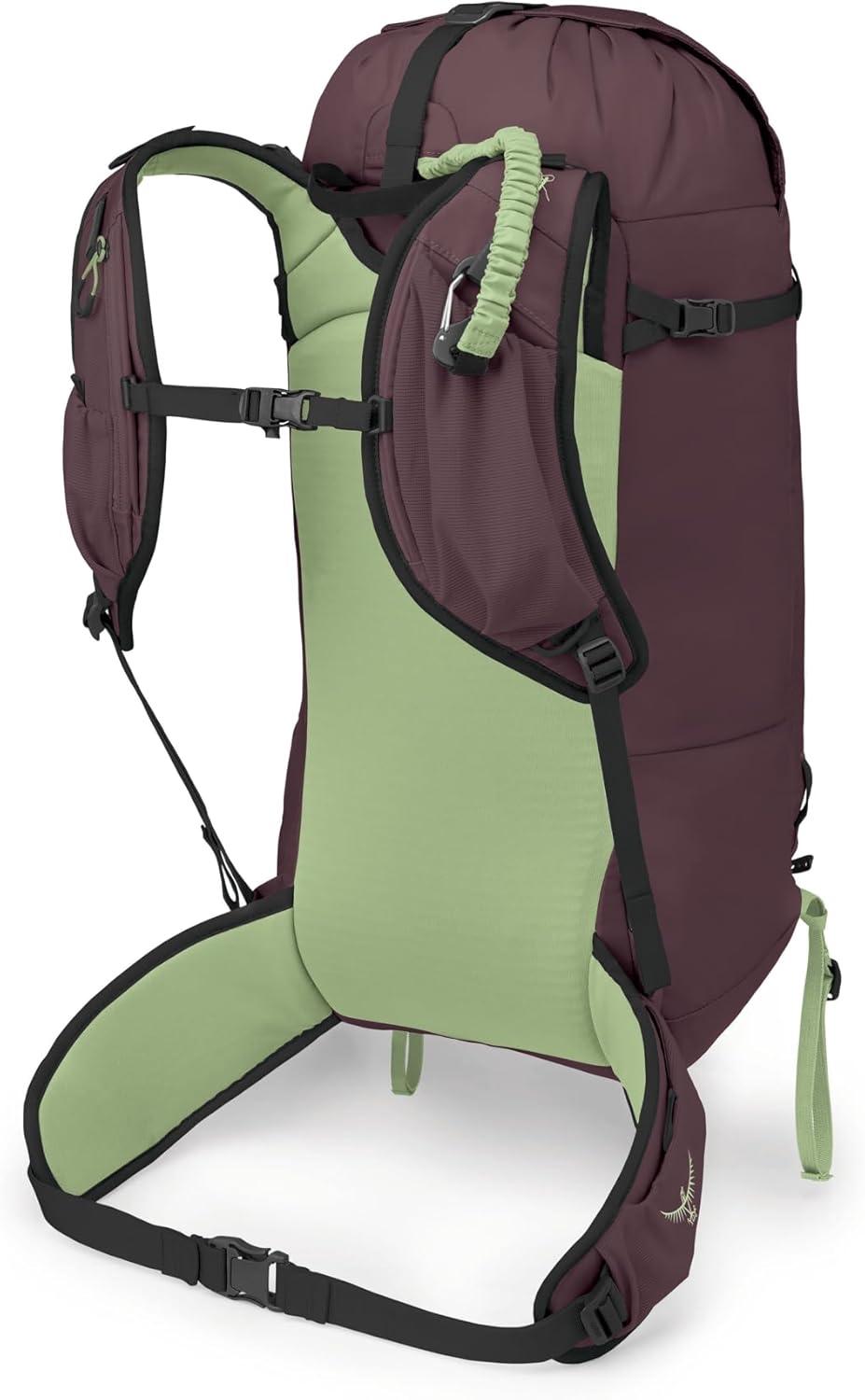 imageOsprey Firn 28L Ski and Snowboard Backpack Lightweight Touring Backpack Euphoria Purple SmallMediumElderberry PurplePeppermint Green