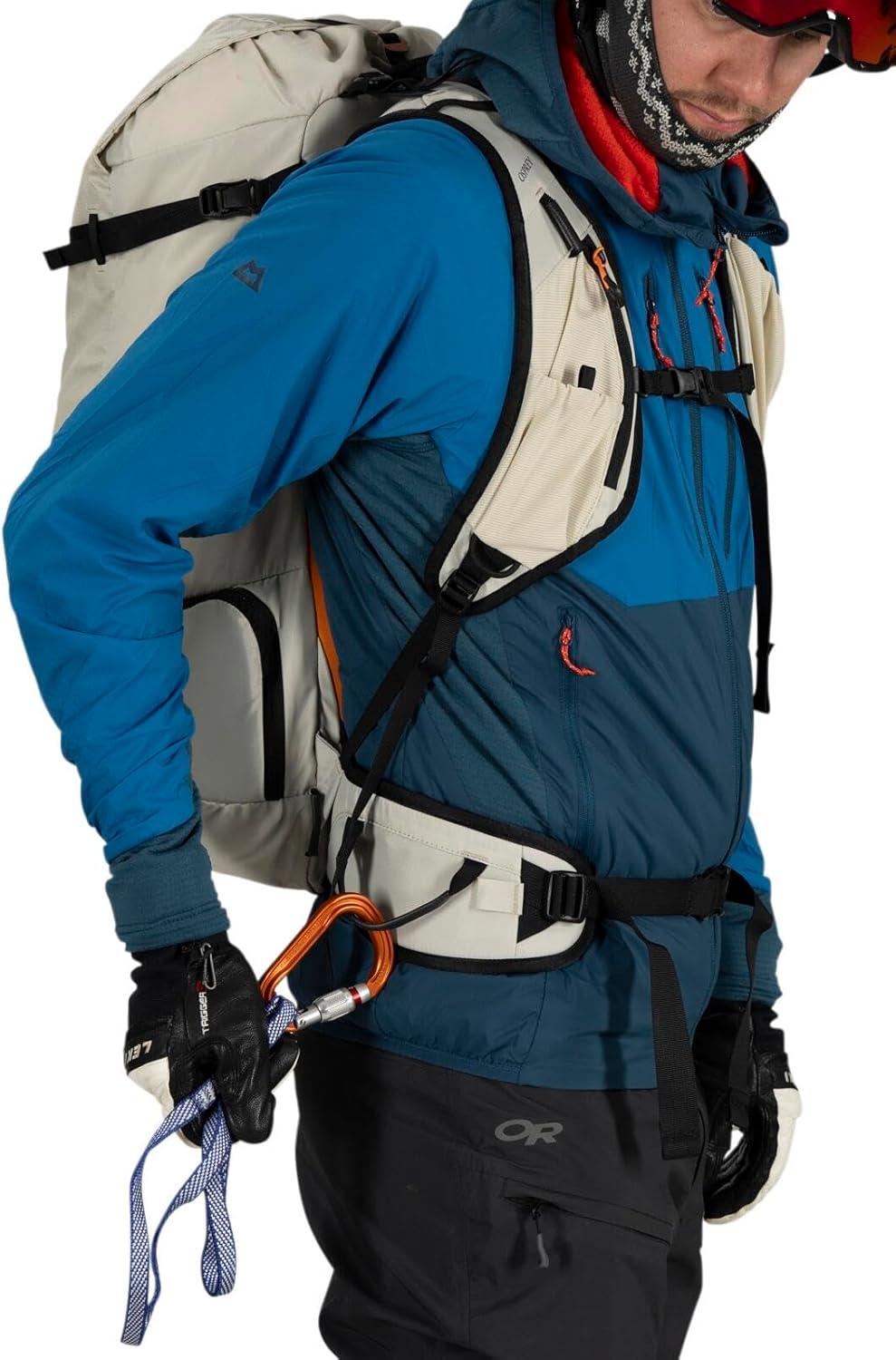 imageOsprey Firn 28L Ski and Snowboard Backpack Lightweight Touring Backpack Euphoria Purple SmallMediumSandy GreyTequila Orange