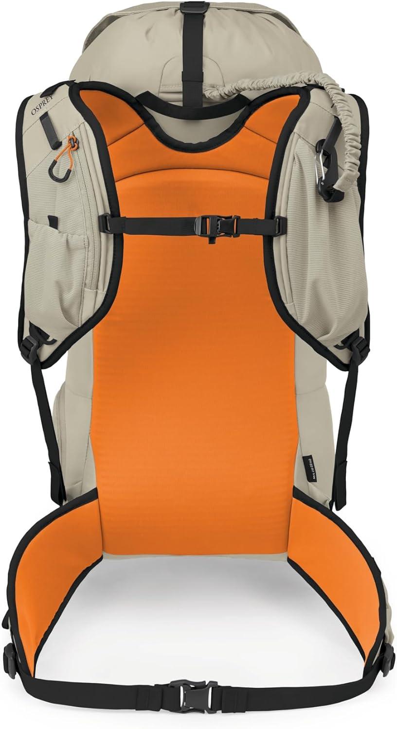 imageOsprey Firn 28L Ski and Snowboard Backpack Lightweight Touring Backpack Euphoria Purple SmallMediumSandy GreyTequila Orange