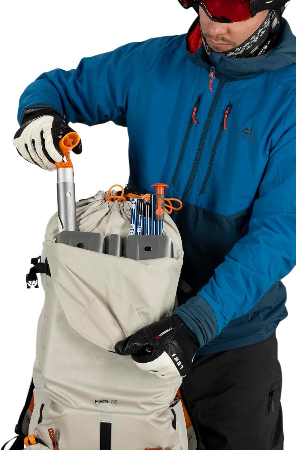 imageOsprey Firn 28L Ski and Snowboard Backpack Lightweight Touring Backpack Euphoria Purple SmallMediumSandy GreyTequila Orange