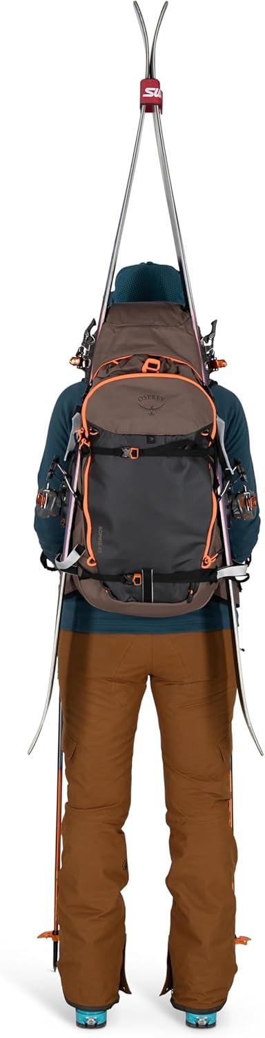 imageOsprey Sopris 32L Ski and Snowboard Backpack Avalanche Gear Carry Lightweight Backcountry Backpack for Women Ski amp Snowboard Carry Made with 100 Recycled Nylon Tundra GreenMagma Brown