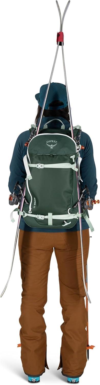 imageOsprey Sopris 32L Ski and Snowboard Backpack Avalanche Gear Carry Lightweight Backcountry Backpack for Women Ski amp Snowboard Carry Made with 100 Recycled Nylon Tundra GreenMagma Brown