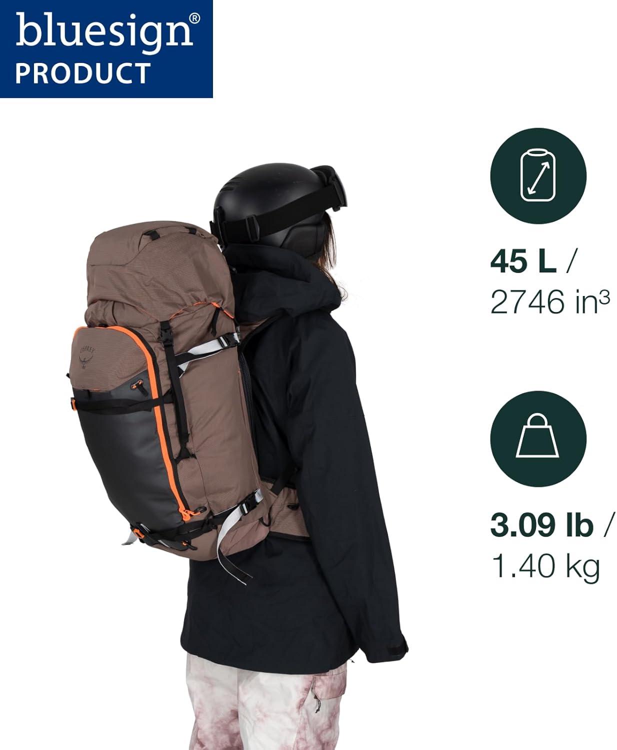 imageOsprey Sopris 32L Ski and Snowboard Backpack Avalanche Gear Carry Lightweight Backcountry Backpack for Women Ski amp Snowboard Carry Made with 100 Recycled Nylon Tundra GreenMagma Brown