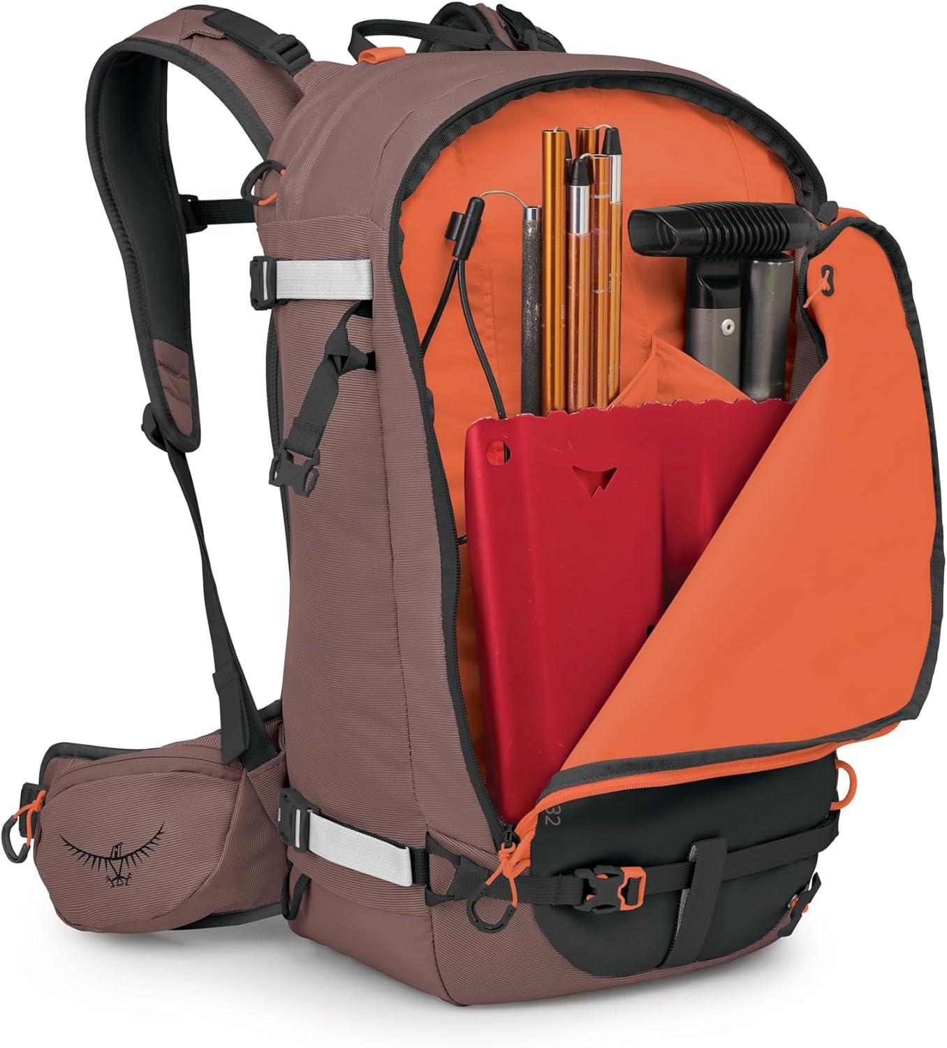 imageOsprey Sopris 32L Ski and Snowboard Backpack Avalanche Gear Carry Lightweight Backcountry Backpack for Women Ski amp Snowboard Carry Made with 100 Recycled Nylon Tundra GreenMagma Brown