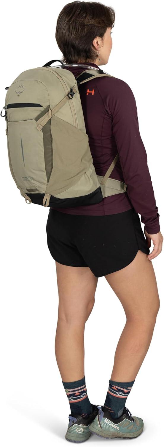 imageOsprey Sportlite Lightweight Hiking Backpack with Hydraulics Reservoir for Men amp Women Everyday Hydration Travel BagOlive Tan