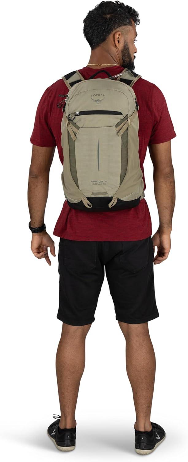 imageOsprey Sportlite Lightweight Hiking Backpack with Hydraulics Reservoir for Men amp Women Everyday Hydration Travel BagOlive Tan