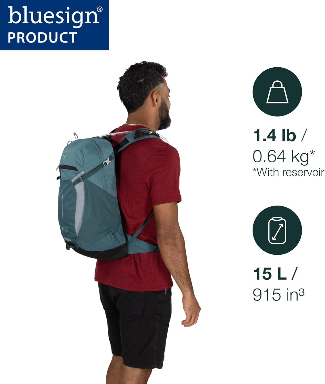 imageOsprey Sportlite Lightweight Hiking Backpack with Hydraulics Reservoir for Men amp Women Everyday Hydration Travel BagRaven Black