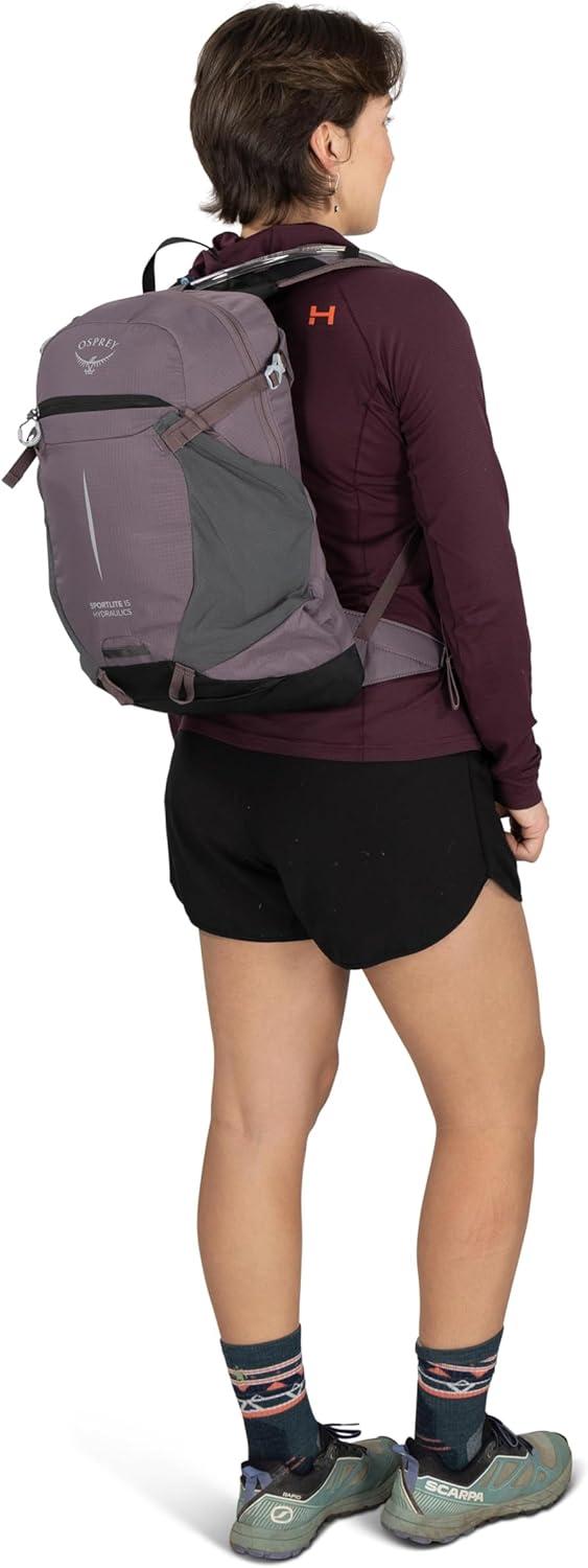 imageOsprey Sportlite Lightweight Hiking Backpack with Hydraulics Reservoir for Men amp Women Everyday Hydration Travel BagRaven Black