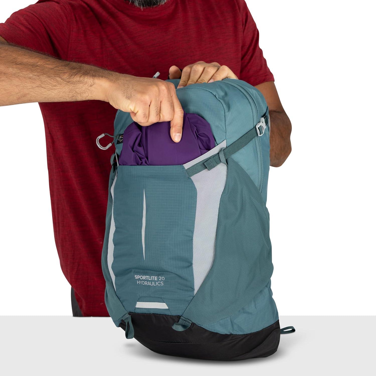 imageOsprey Sportlite Lightweight Hiking Backpack with Hydraulics Reservoir for Men amp Women Everyday Hydration Travel BagSerenity Blue