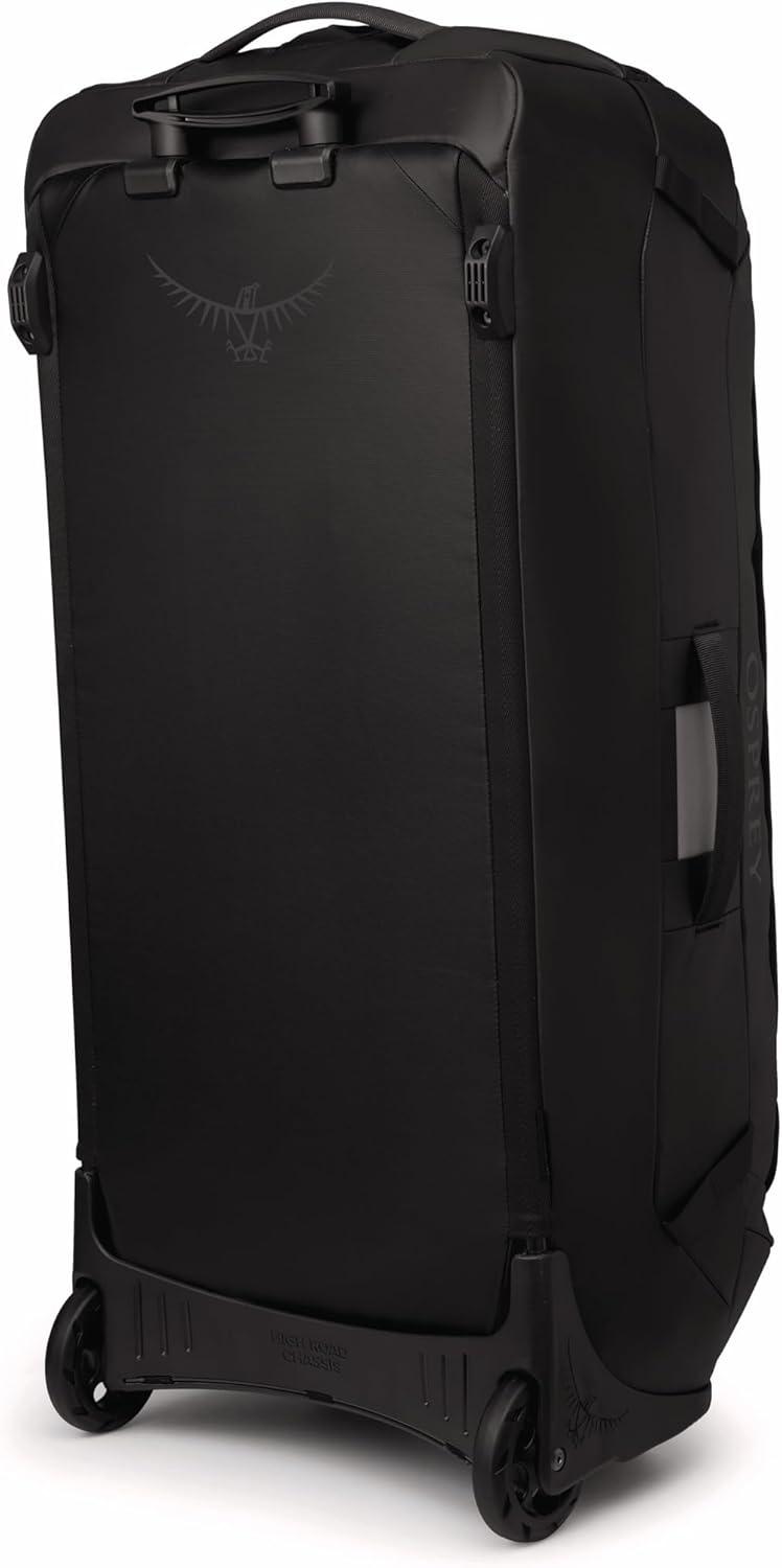 imageOsprey Transporter 60L Wheeled Travel Duffel Bag Lightweight Rolling Suitcase for Men and Women Blue FlameNocturnal BlueRaven Black