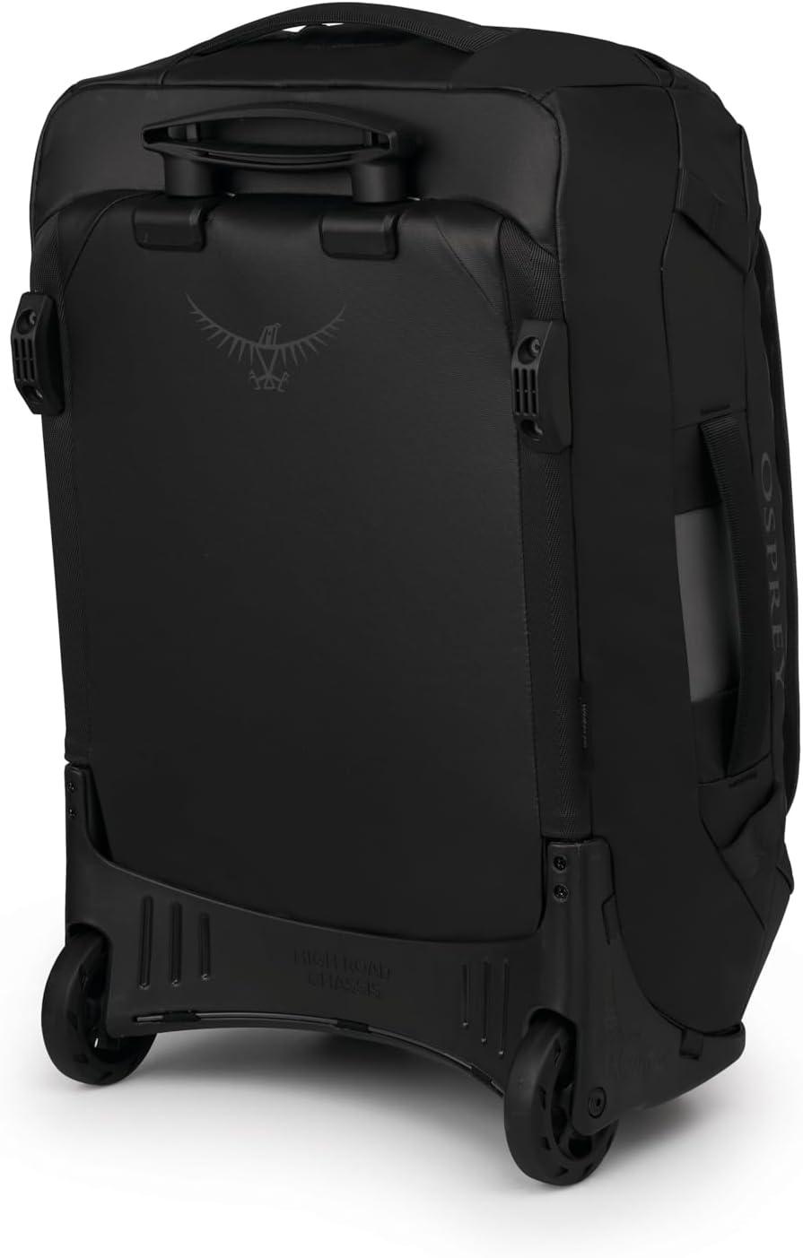 imageOsprey Transporter 60L Wheeled Travel Duffel Bag Lightweight Rolling Suitcase for Men and Women Blue FlameNocturnal BlueRaven Black